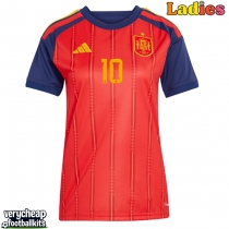 Spain Dani Olmo #10 Replica Home Shirt Ladies World Cup 2026 Short Sleeve